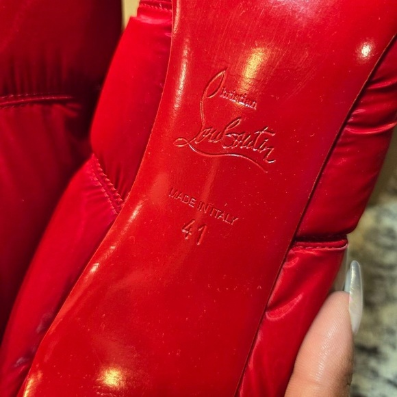 🔥 NEW Christian Louboutin Astro Pointue 85mm Puffer Booties Size 41 - Picture 13 of 14